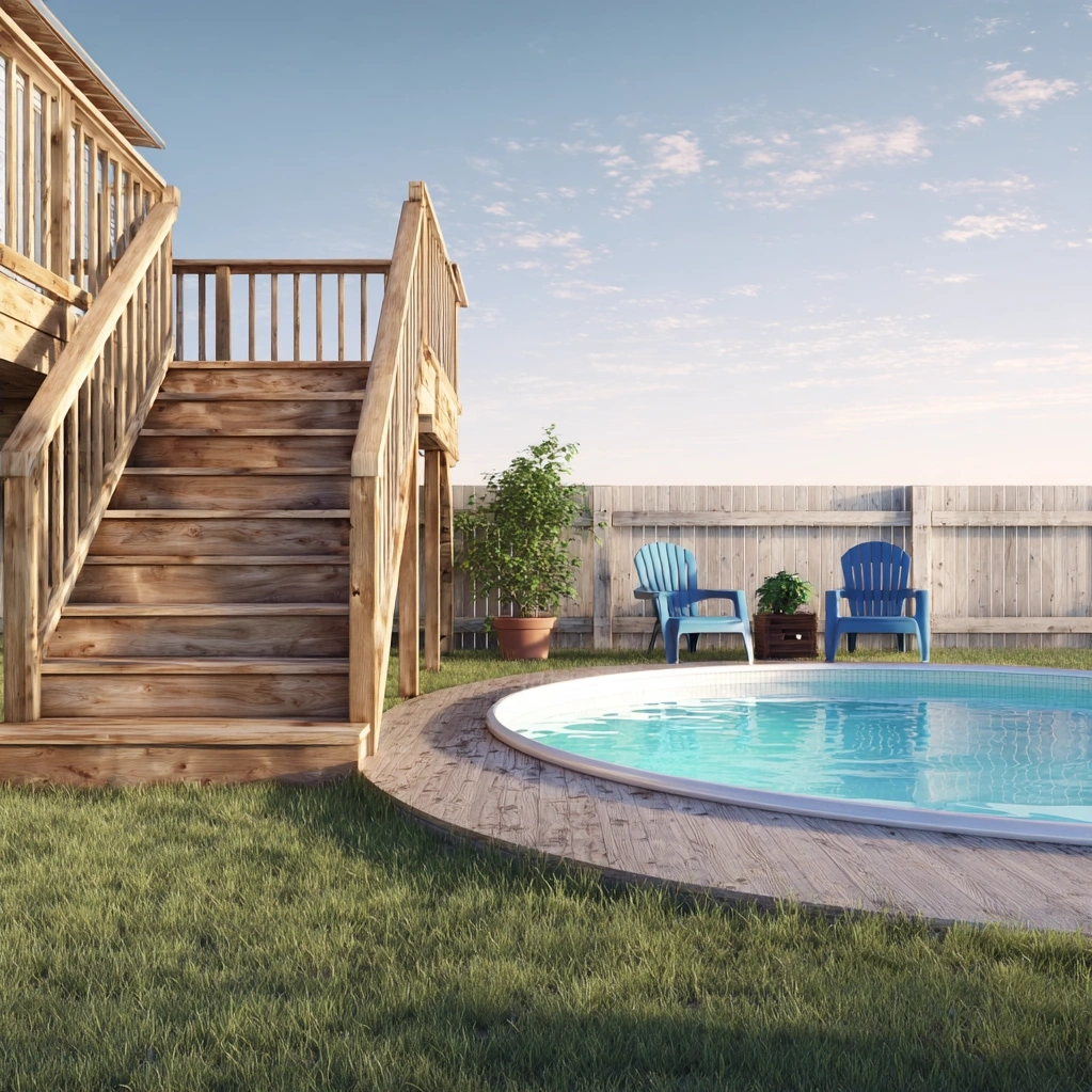 above ground pool deck ideas