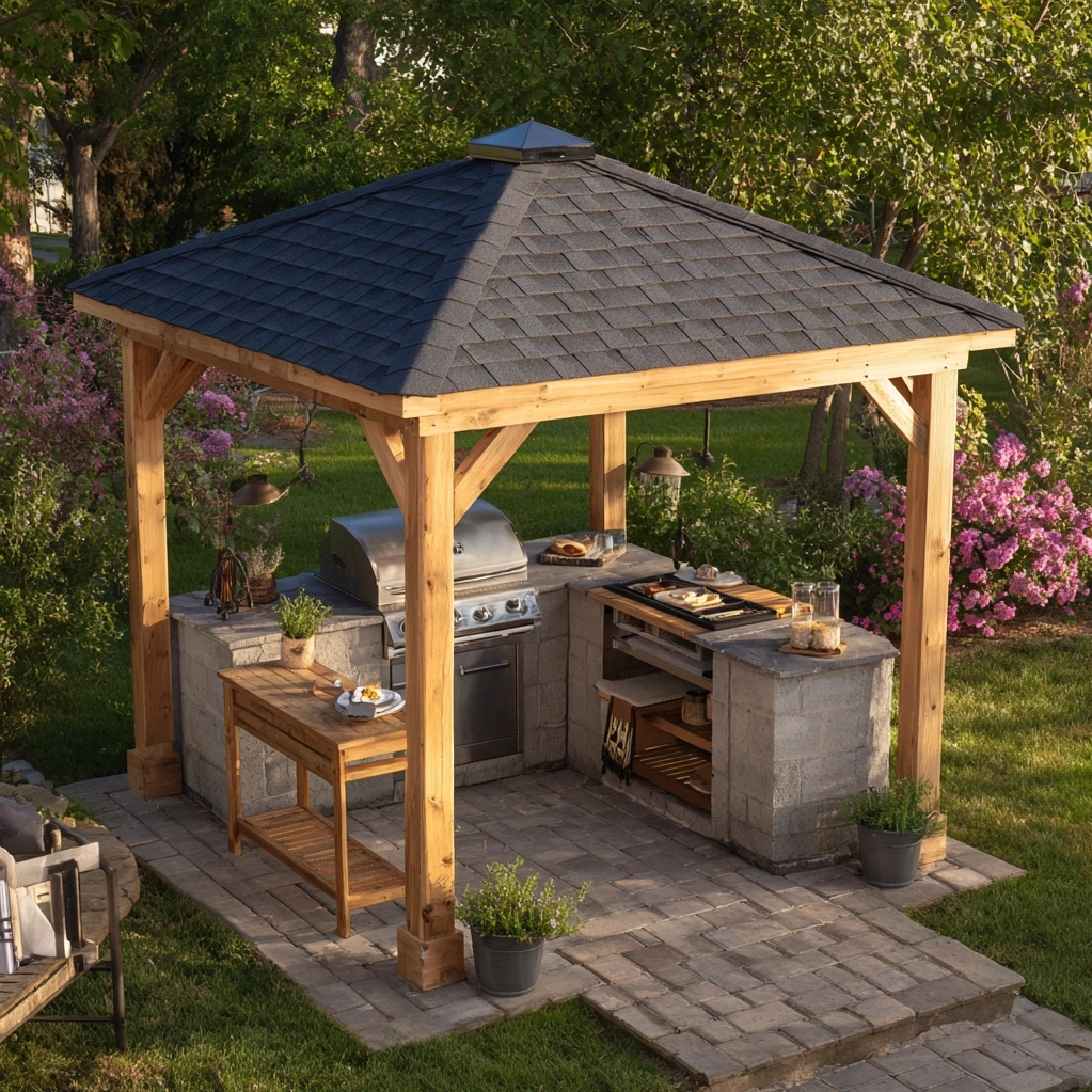 backyard grill gazebo