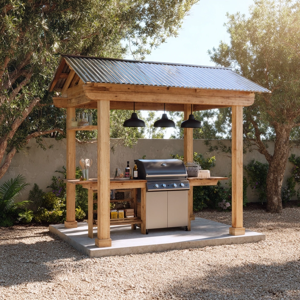 diy grill gazebo