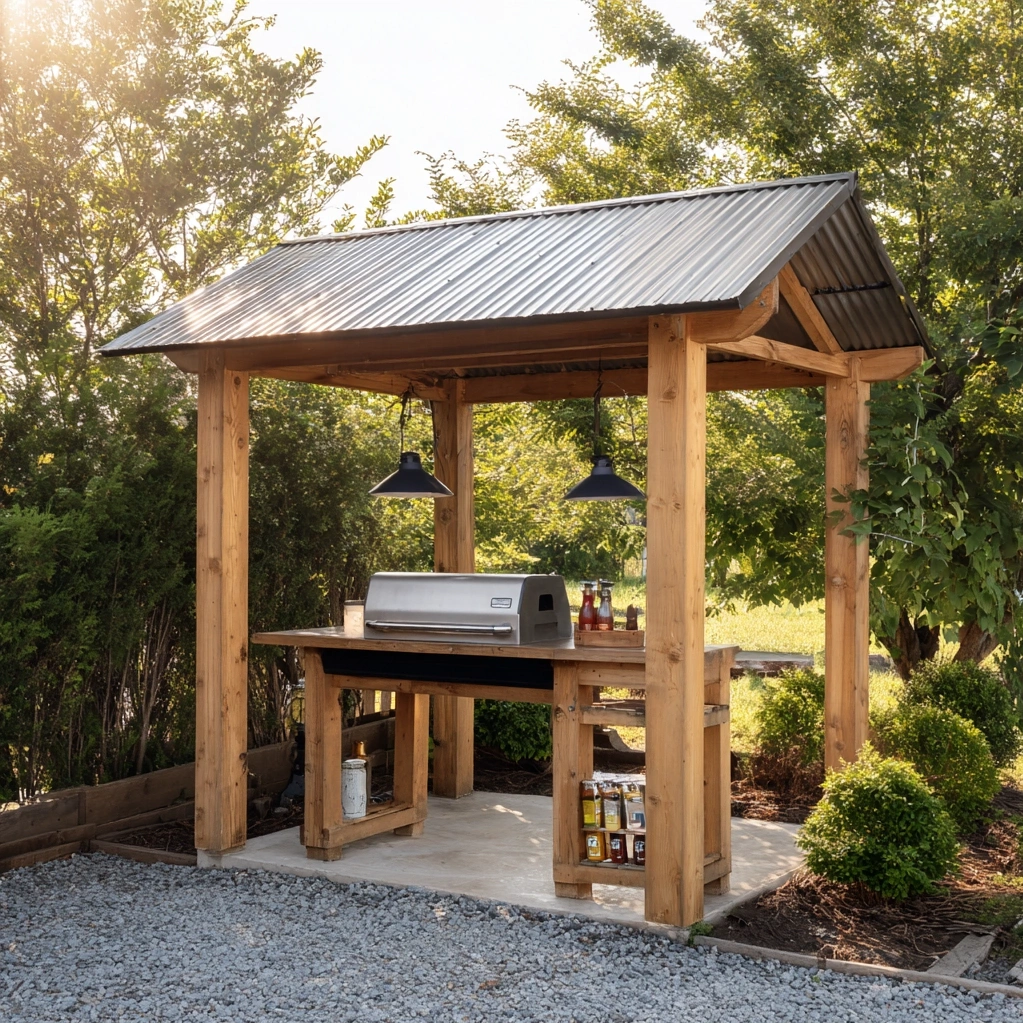 diy grill gazebo