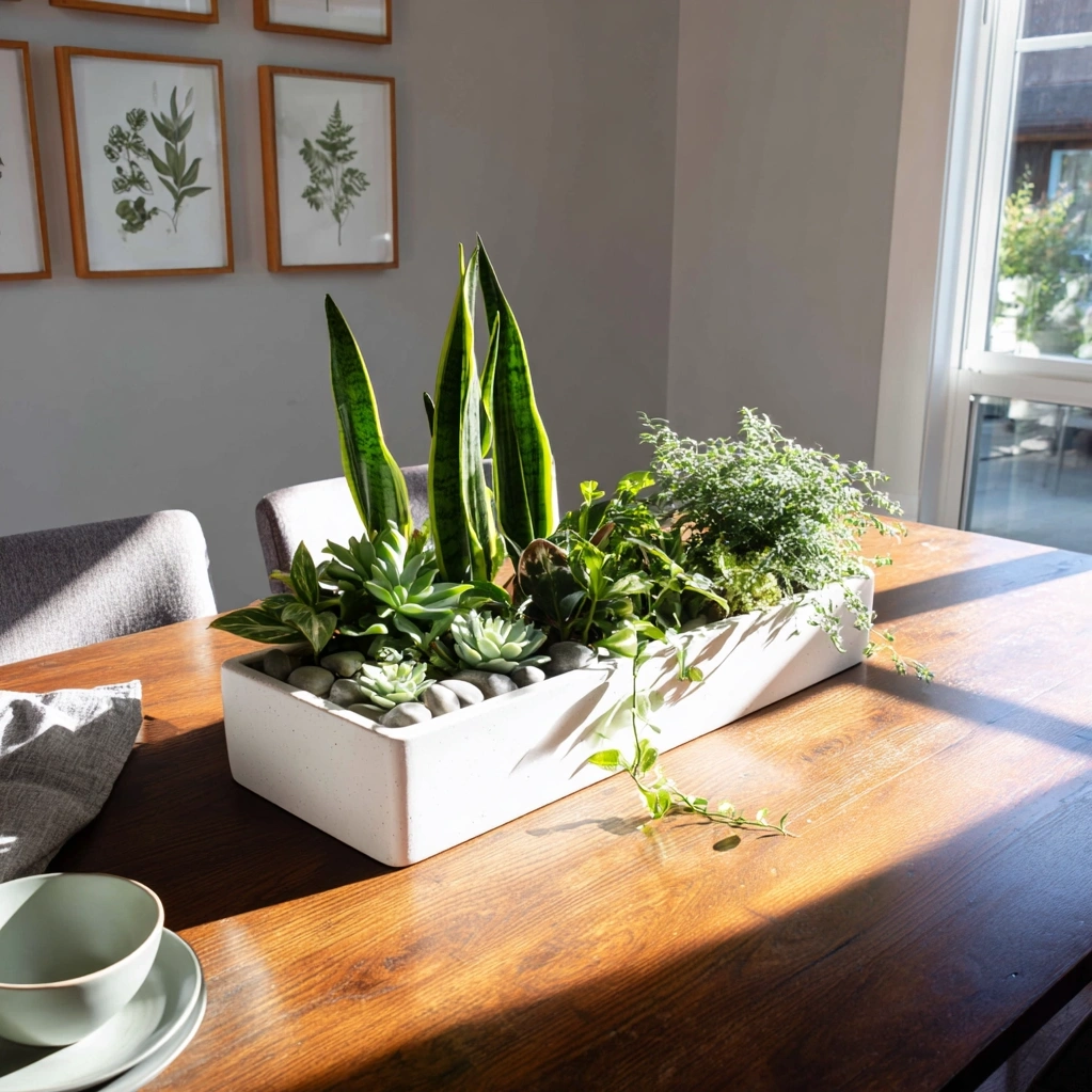 elegant green centerpieces