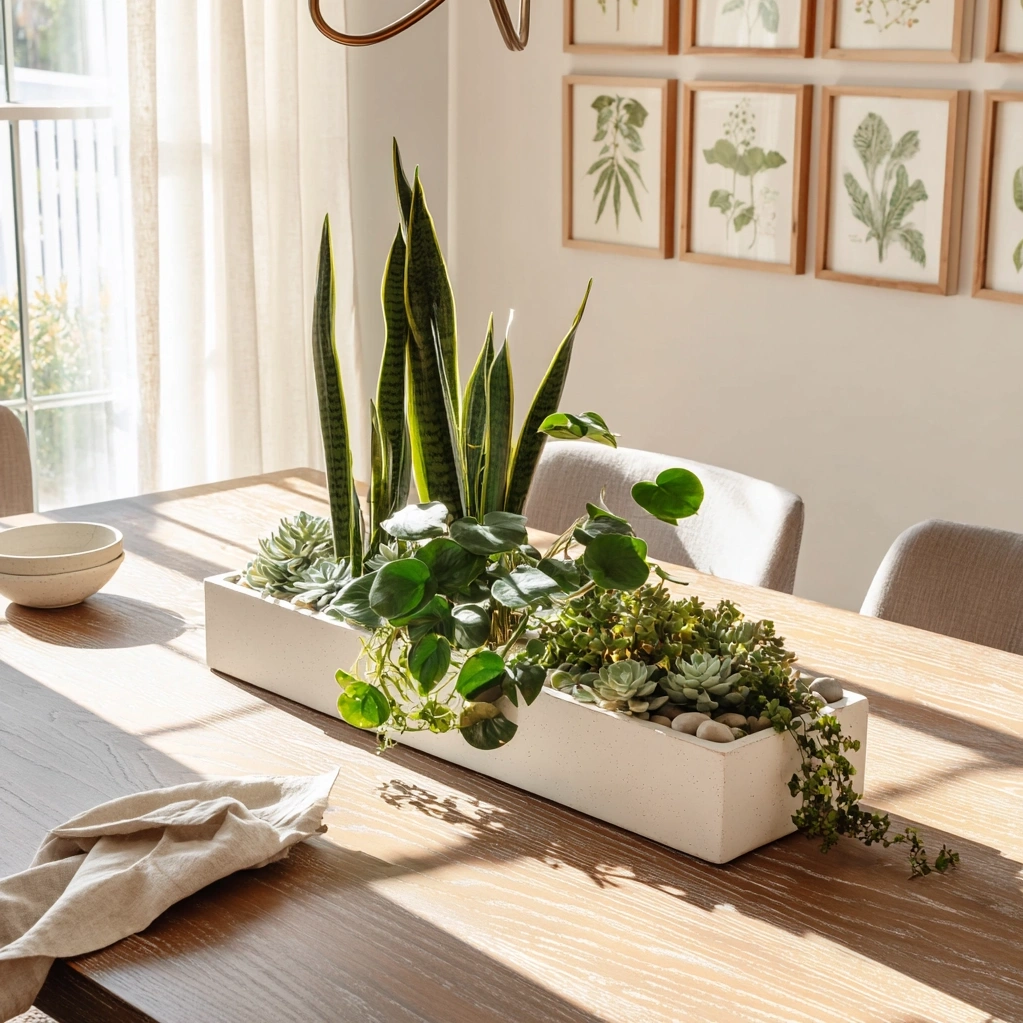 elegant green centerpieces