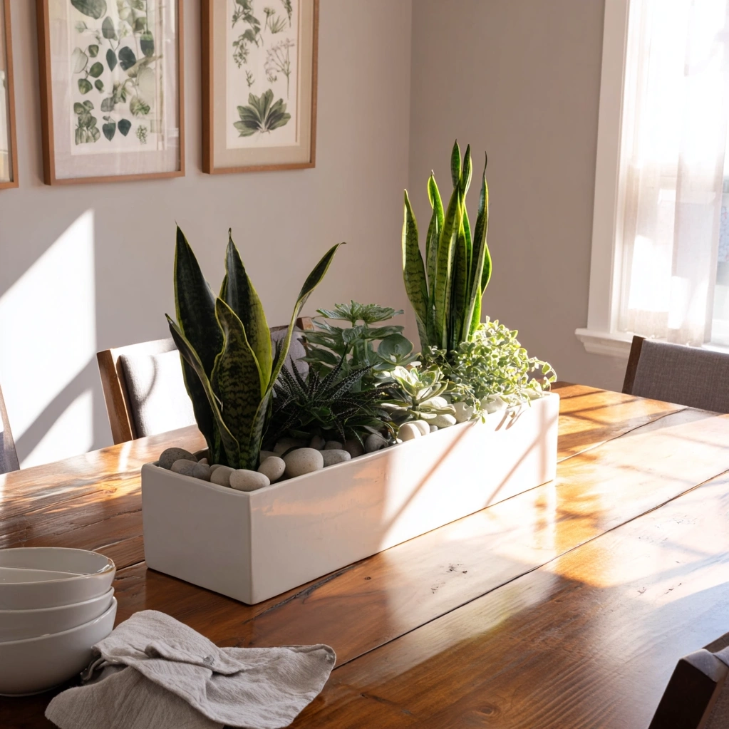 elegant green centerpieces