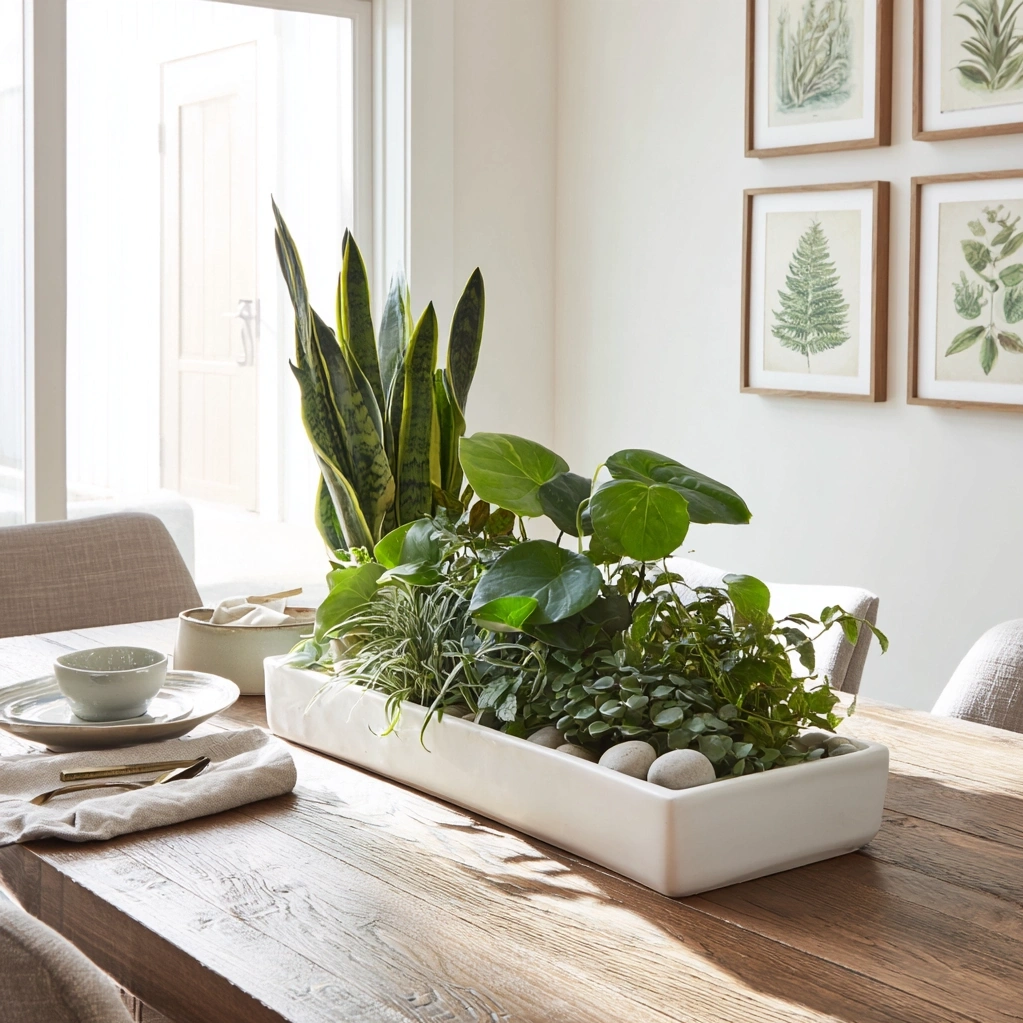 elegant green centerpieces