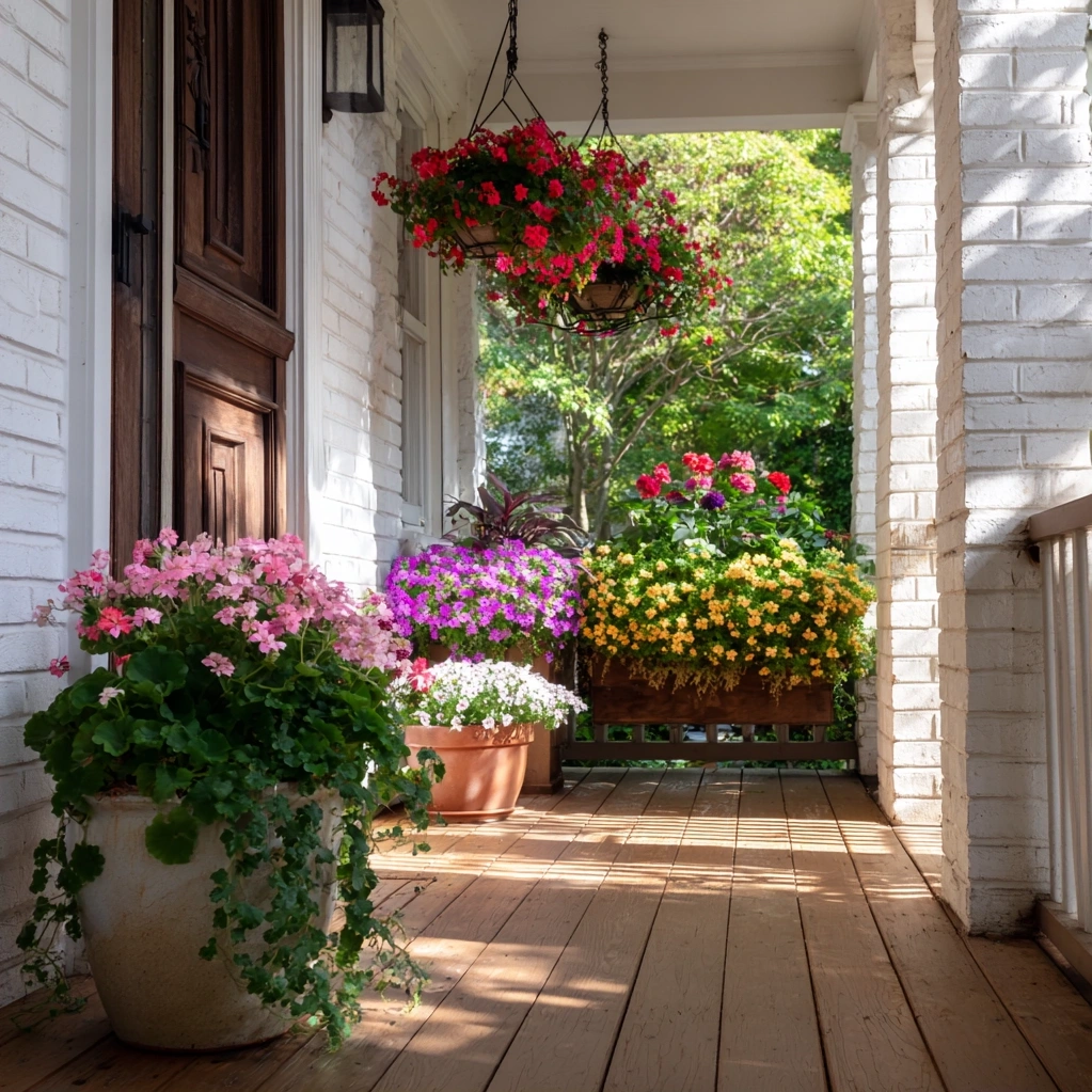 front porch flowers