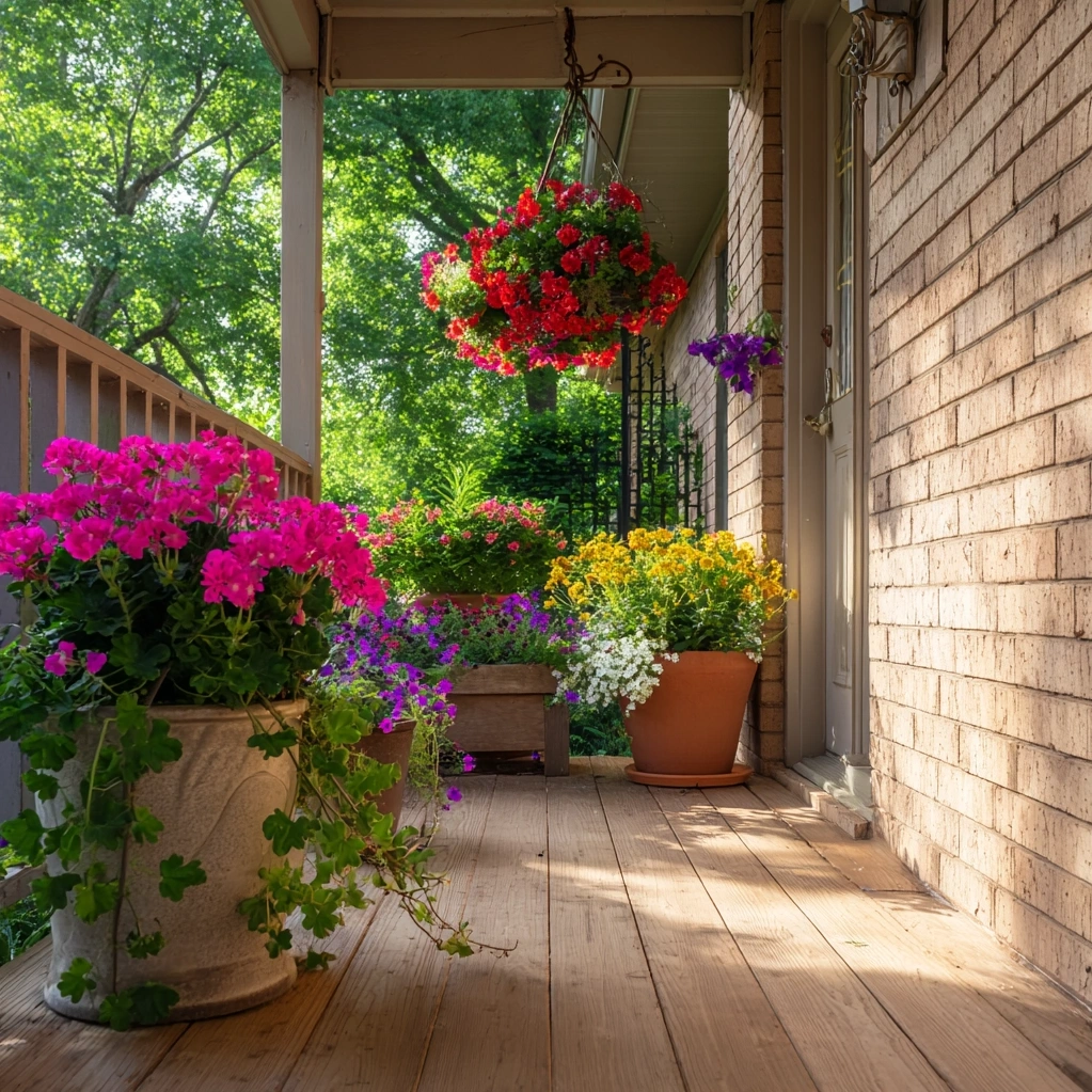 front porch flowers