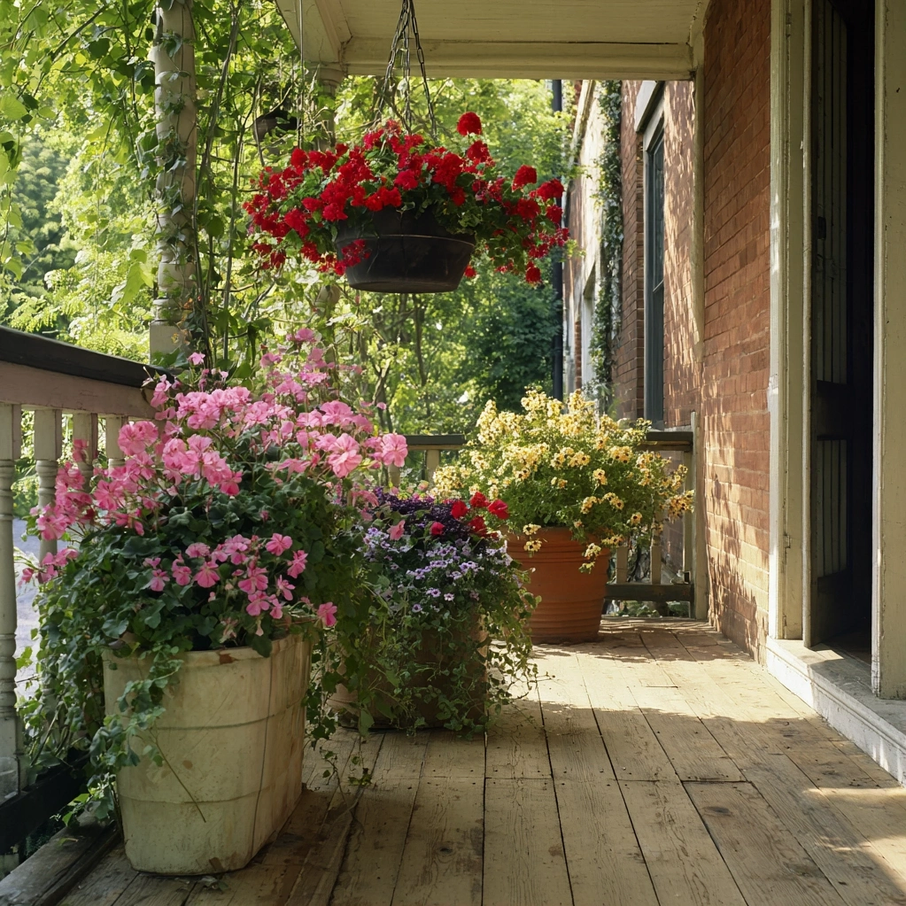 front porch flowers