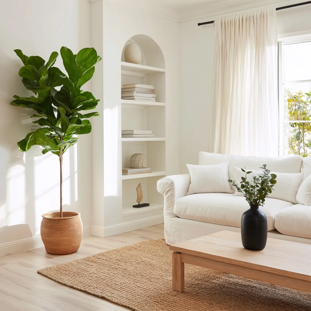 minimal white background