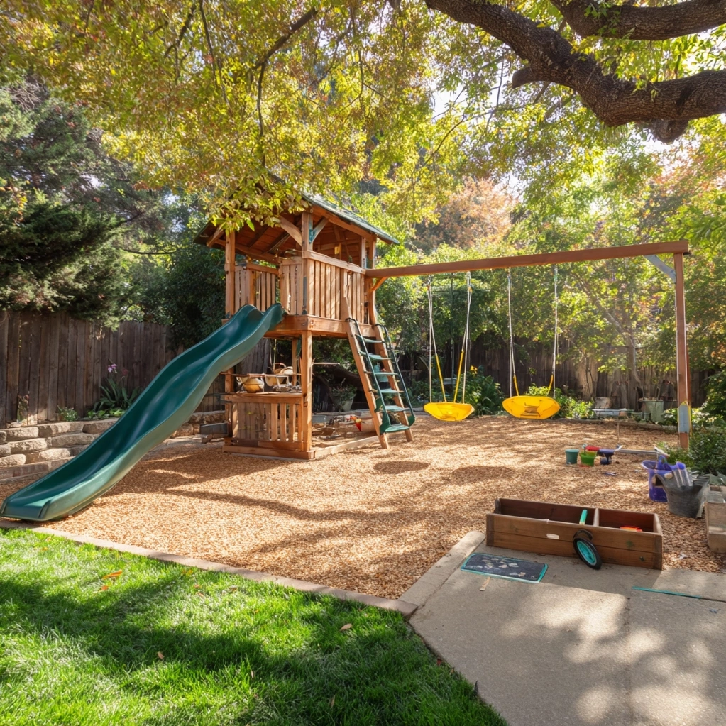 outdoor kids play area