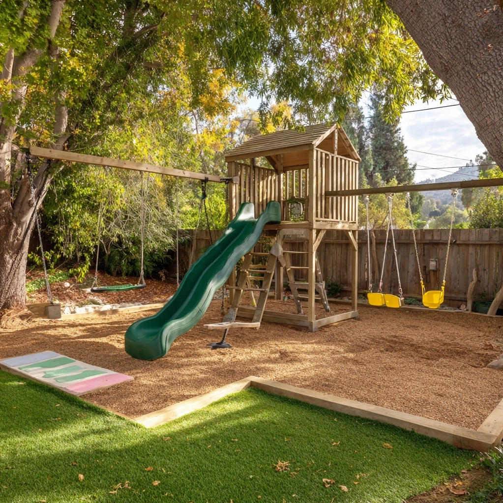 outdoor kids play area