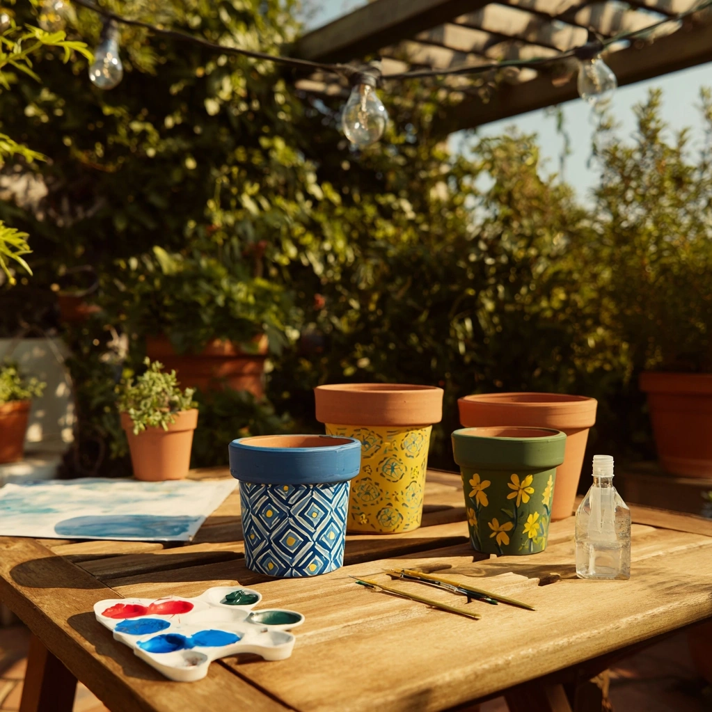 painting terracotta pots