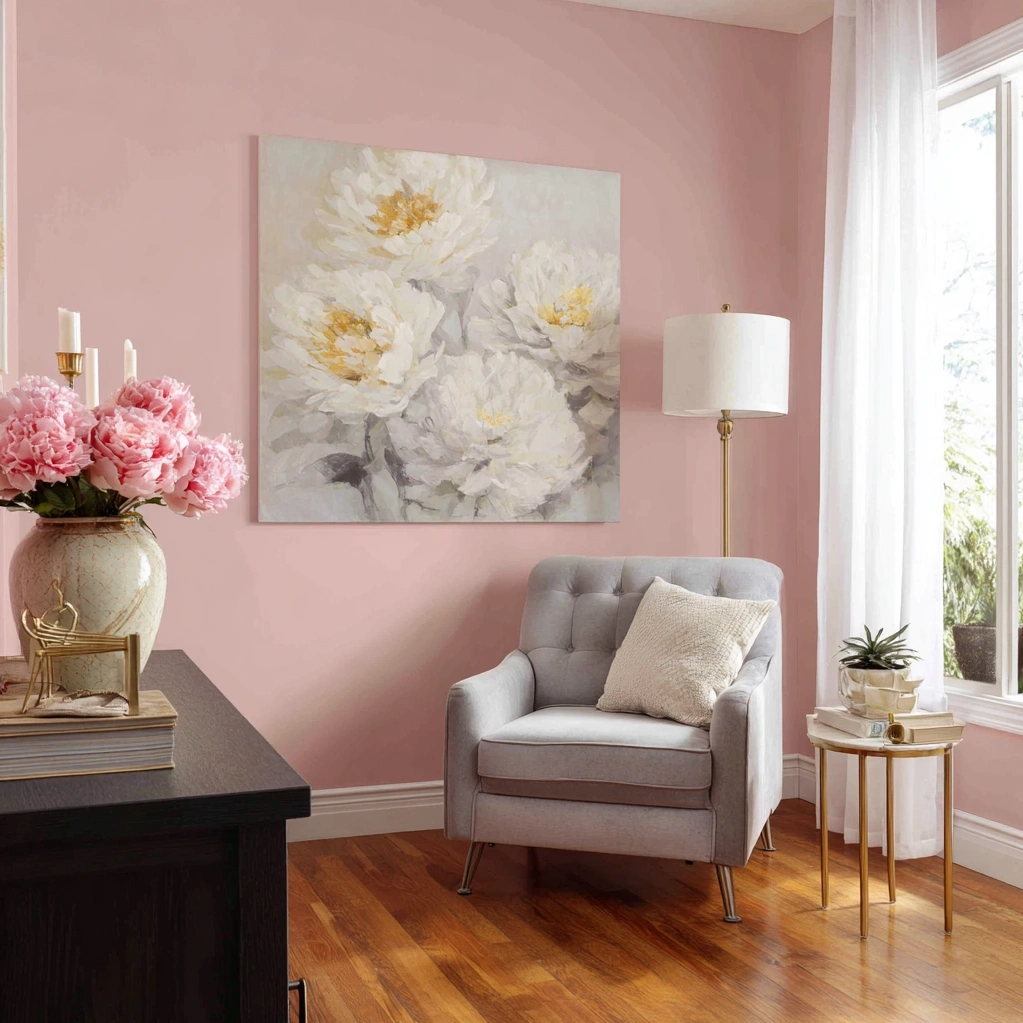 pastel pink background