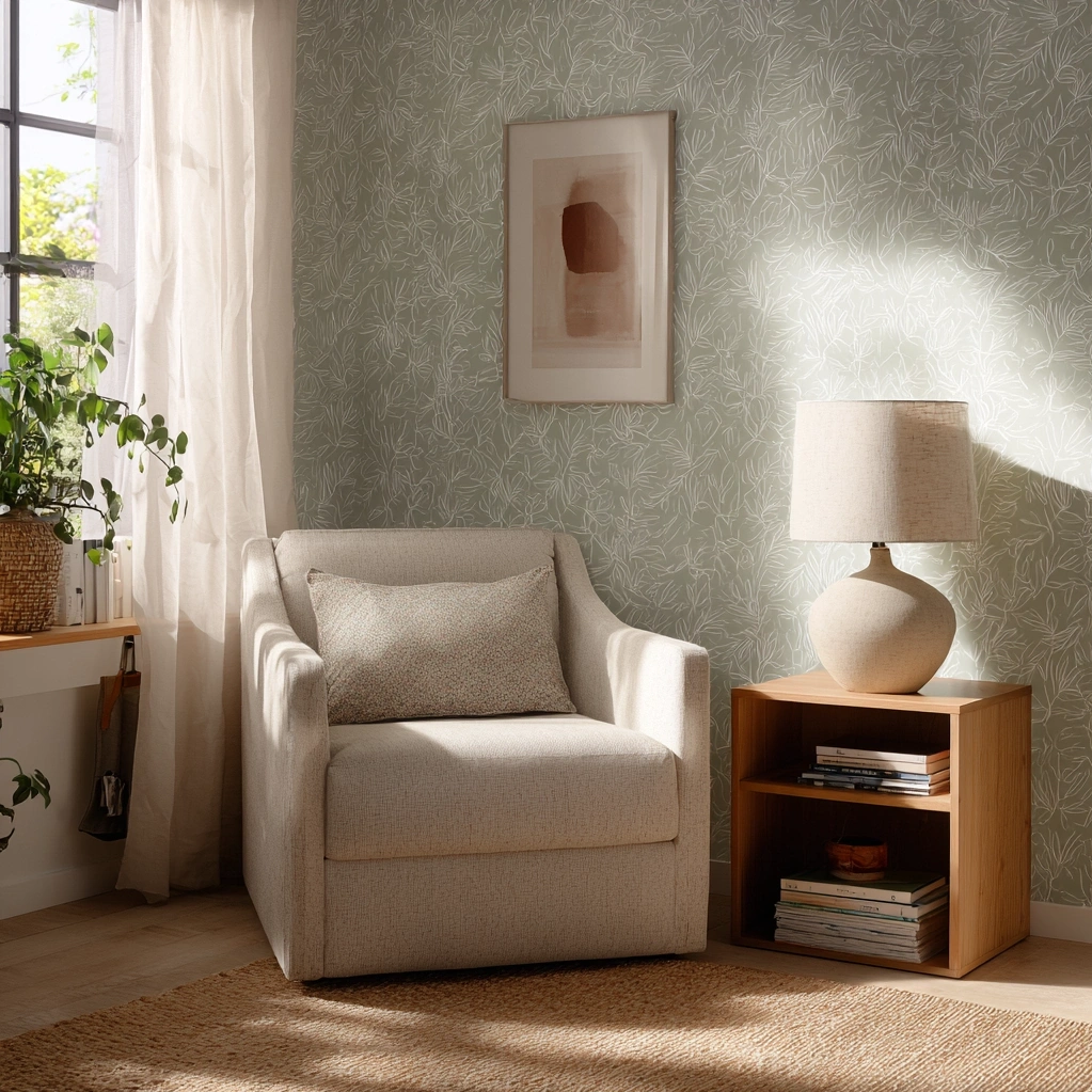 sage green wallpaper