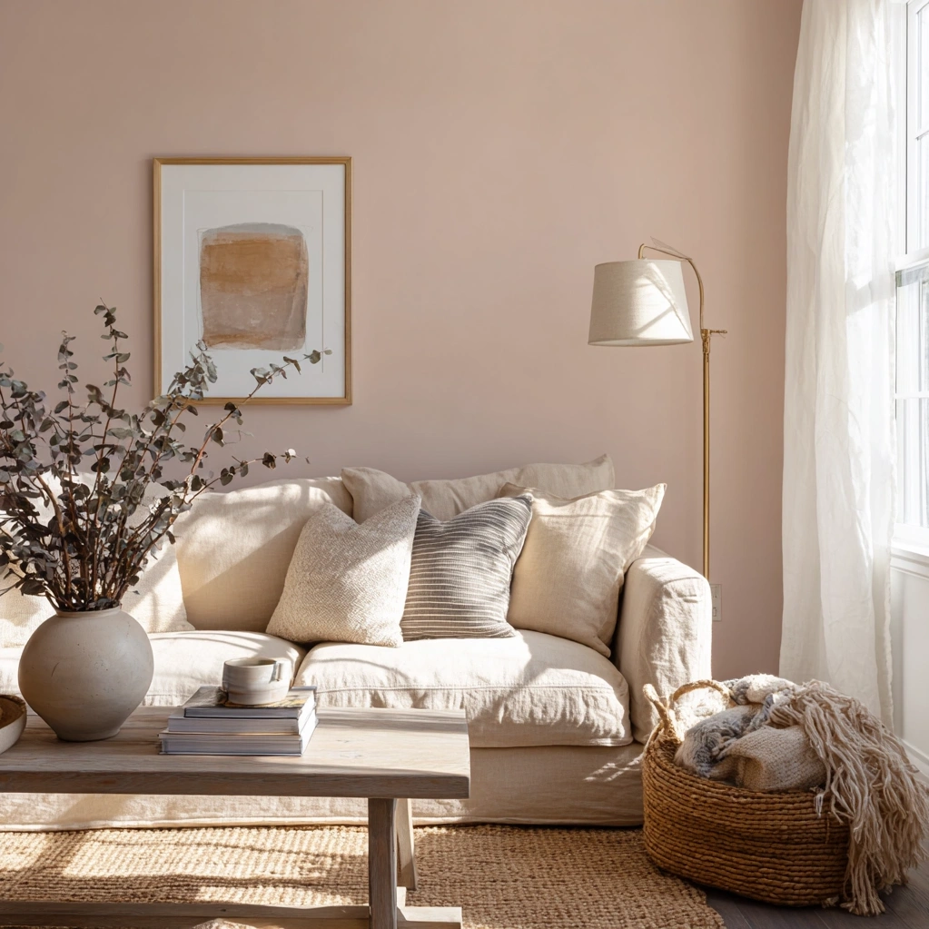 soft pink background