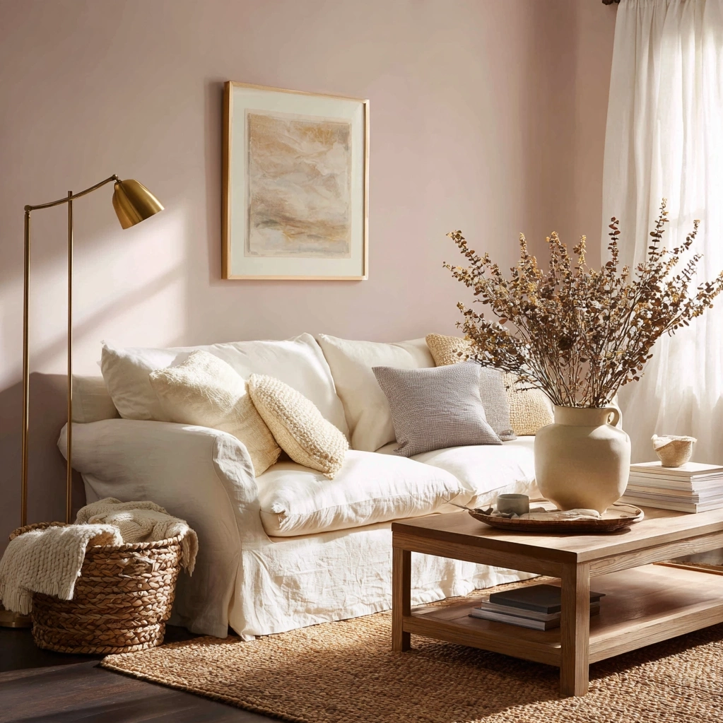 soft pink background