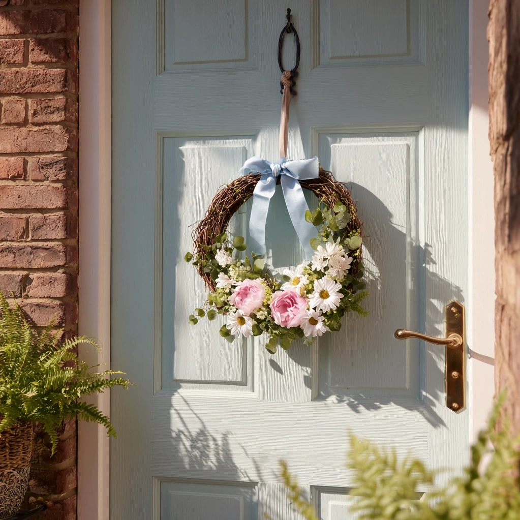 spring floral wreath
