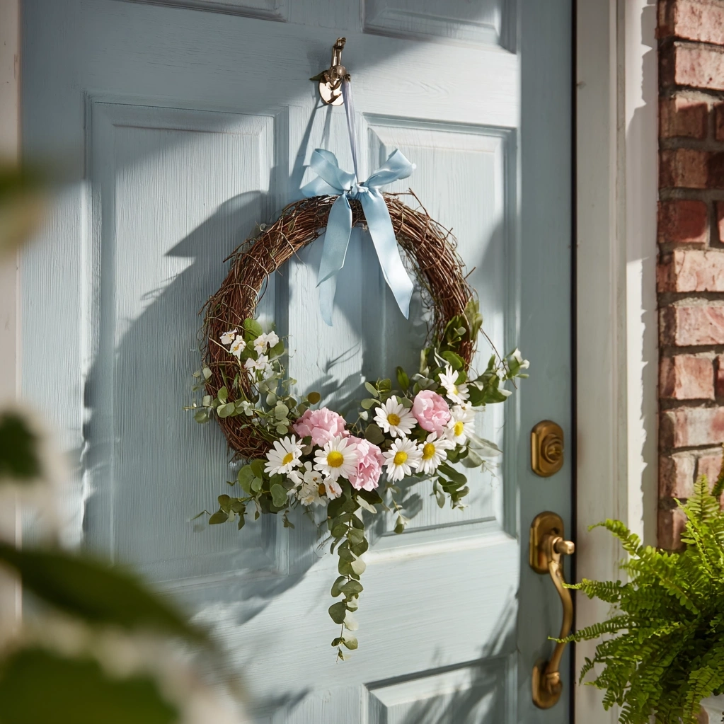 spring floral wreath