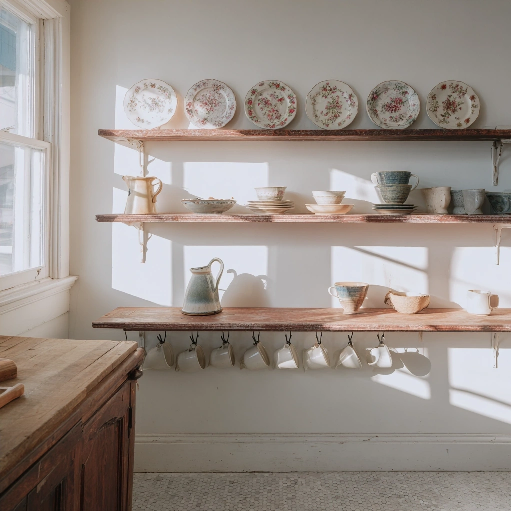 vintage dishware aesthetic